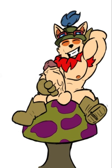 bara big_penis hotiger777 league_of_legends male_only muscle riot_games teemo