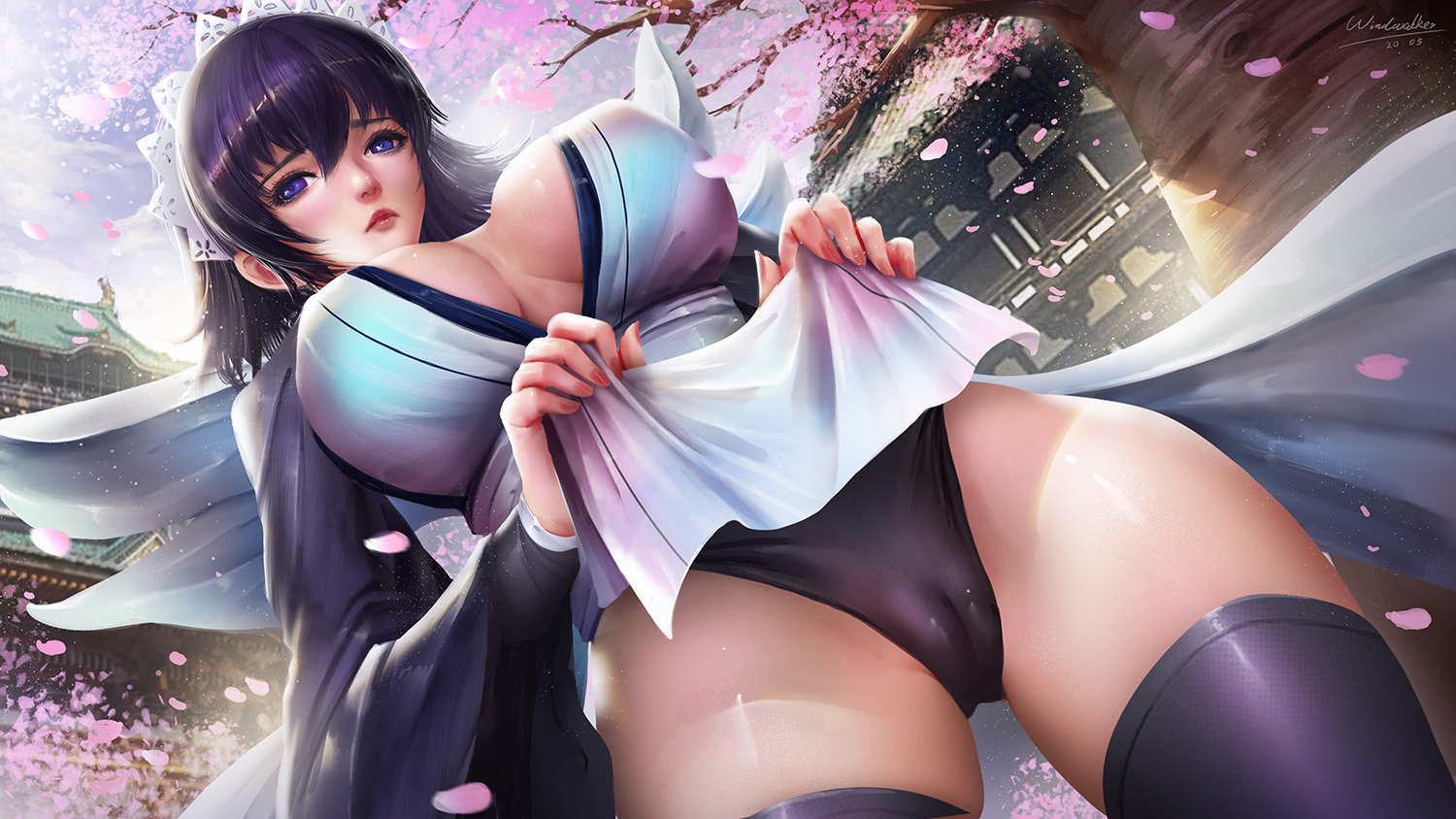 big breasts, black eyes, black hair, breasts, female, female only, iroha, samurai shodown, short hair, solo, solo female, solo focus, windwalker