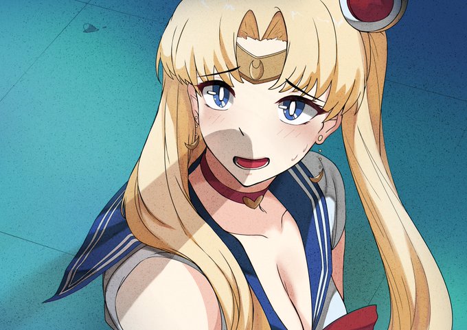 arturaxia, bishoujo senshi sailor moon, blonde hair, blue eyes, clothing, female, male, meme, penis, penis awe, penis shadow, sailor moon, sailor moon redraw challenge, sailor senshi uniform, usagi tsukino