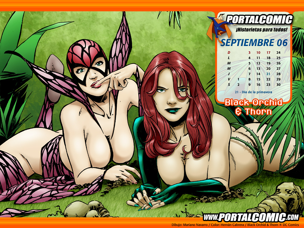 batman_(series) black_orchid_(dc) dc_comics female mariano_navarro pamela_isley poison_ivy thorn