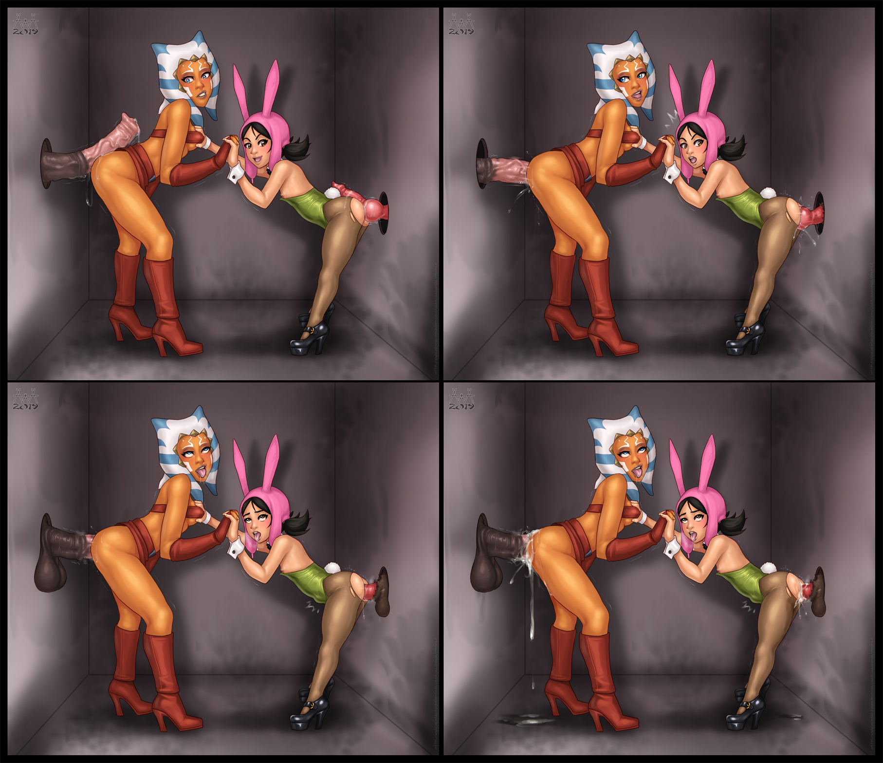 2019, 20th century fox, 20th century studios, 2girls, aaaninja, ahe gao, ahsoka tano, alien, alien girl, ambiguous penetration, animal genitalia, areolae, ass, athletic, athletic female, balls, bare legs, bare midriff, bending forward, bent over, bestiality, big balls, big penis, black hair, blue eyes, blush, blushing, bob's burgers, boots, breast grab, breasts, breasts out, brown eyes, bubble ass, bubble butt, buck & millie productions, bunny ear, bunny ears, bunny girl, bunny tail, bunnysuit, busty, canine penis, clone wars, clothed sex, clothing aside, comic, crossover, cum, cum drip, cum in pussy, cum inside, cumdrip, doggy style, drool, drooling, equine penis, erect nipples, female, female focus, feral on female, fingerless gloves, foursome, fox corporation, from behind, from behind position, full body, glory hole, going commando, grope, groping, groping breasts, group sex, headgear, heel boots, heels, high heel boots, high heels, holding, holding hands, horn, horse penis, horsecock, hourglass figure, huge cock, human, humanoid, knot, knotted, knotting, large penis, larger female, light skin, light-skinned female, long hair, louise belcher, male, mary janes, microskirt, miniskirt, multiple boys, multiple females, multiple girls, multiple males, nipples, open mouth, orange skin, orgasm, orgasm face, pantyhose, penetration, penis, pussy, red clothing, ripped clothing, rolling eyes, saliva, saliva trail, side view, size difference, skimpy, skimpy clothes, skirt, skirt lift, skirt up, small breasts, smaller female, standing, standing sex, star wars, stomach bulge, tentacle, tentacle hair, testicles, the clone wars: season one, togruta, tongue, tongue out, torn clothes, torn pantyhose, tubetop, wide hips, wilo productions, young, zoophilia