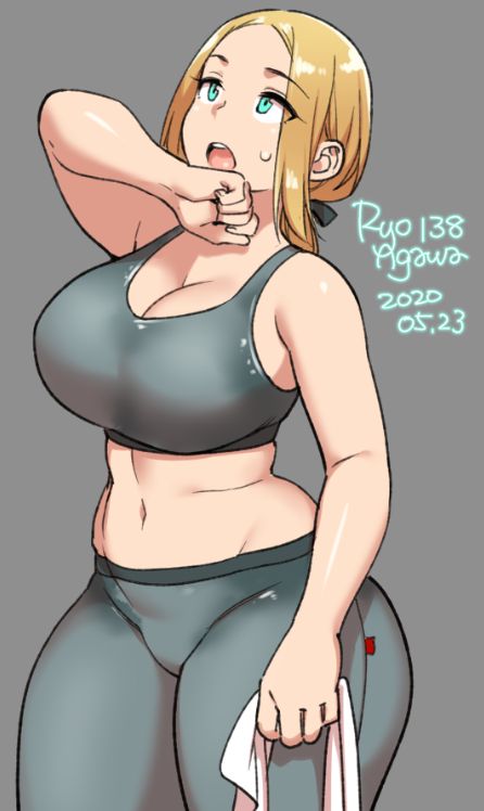 1girls, big breasts, breasts, cleavage, female, female only, large breasts, ryo agawa, solo, thick thighs, wide hips