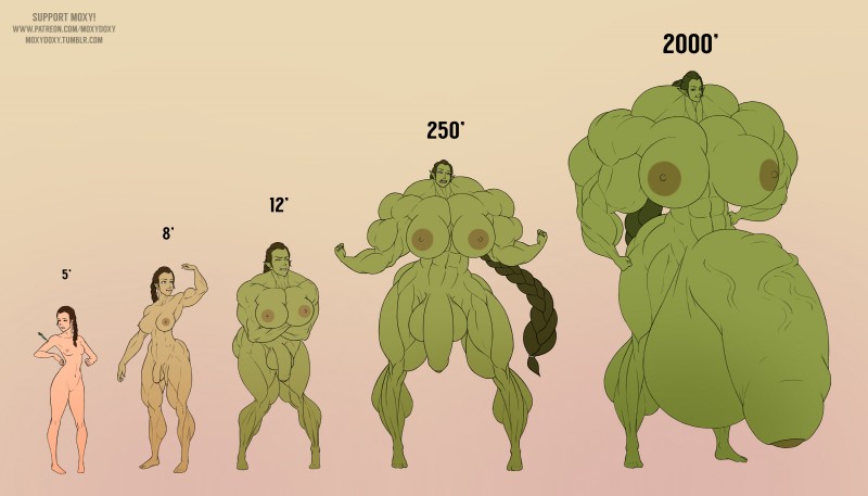 1futa abs braid dickgirl extreme_muscles female foreskin futanari giantess green_skin growth hyper hyper_balls hyper_muscles hyper_penis macro moxydoxy muscle_growth muscular_female muscular_futanari nude nude_female orc orc_futanari penis_growth sequence solo_futa transformation transformation_sequence uncut veiny_penis