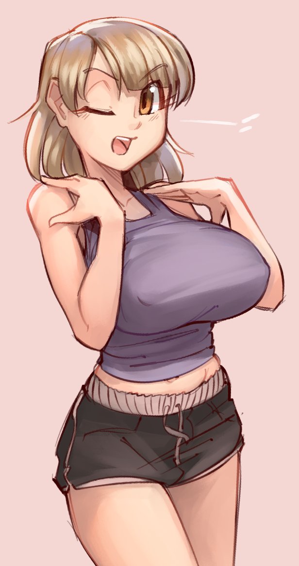 1girls, ashley graham, ashley graham (brooke elizabeth mathieson), asking for it, big breasts, blonde hair, breasts, capcom, clothing, fair skin, fair-skinned female, female, female focus, female only, fit female, happy female, helpless female, helpless girl, light skin, light-skinned female, looking at viewer, male pov, midriff, naughty face, nipple bulge, resident evil, resident evil 4, secretly wants it, short hair, short shorts, shorts, smug, solo, solo female, solo focus, tank top, tease, teasing, teasing viewer, teen, teen girl, teenage girl, teenager, tight clothing, wamudraws, wink, winking at viewer, young female