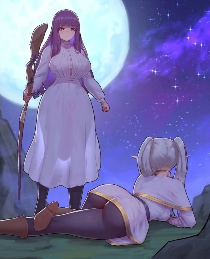big ass, big penis, fern (sousou no frieren), frieren, frieren beyond journey's end, futa, futanari, hard penis