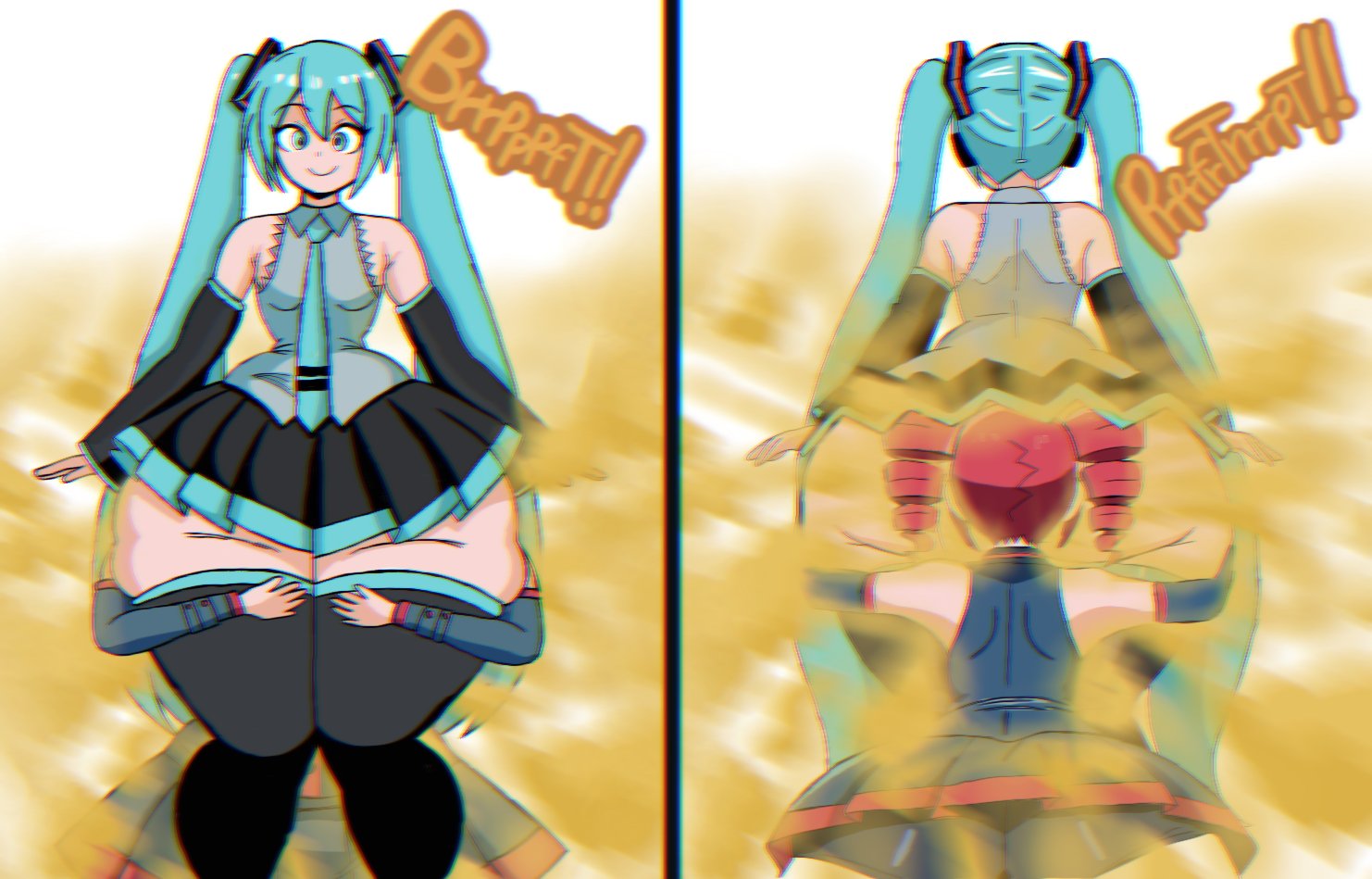 fart, fart cloud, fart fetish, farting, farting in face, farting on another, hatsune miku, kasane teto, onomatopoeia, tagme, vocaloid, zaemonbrap