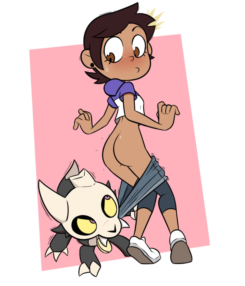 2020, dark skin, denim shorts, disney, disney channel, female, king clawthorne, luz noceda, mangamaster, pervert, shorts, smooth skin, tagme, the owl house, young