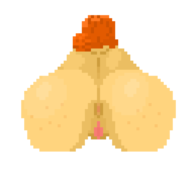 anus ass bent_over mechanic mechanic_(terraria) pixel_art pussy terraria