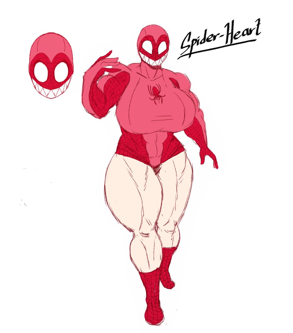 alessandra_regine_delle_rose_(olozva) big_breasts buff_female colored_sketch cosplay full_body huge_breasts hyper_breasts leotard marvel marvel_comics mask muscles muscular muscular_arms muscular_female muscular_legs muscular_thighs olozva original_character spider-heart_(olozva) spider-man_(series) spidersona thick_thighs venom_(marvel)