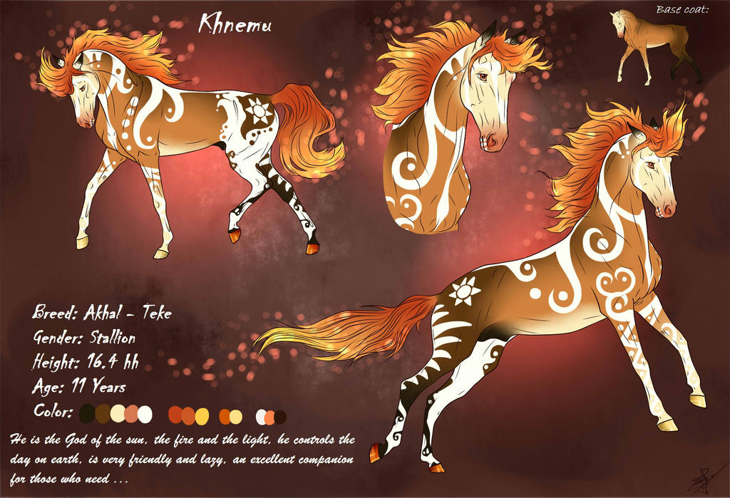 blonde_mane brown_body color_swatch equid equine feral gradient_mane gradient_tail horse male mammal mane markings model_sheet orange_mane orange_tail red_mane red_tail scarlanya side_view solo tail white_body white_markings yellow_tail