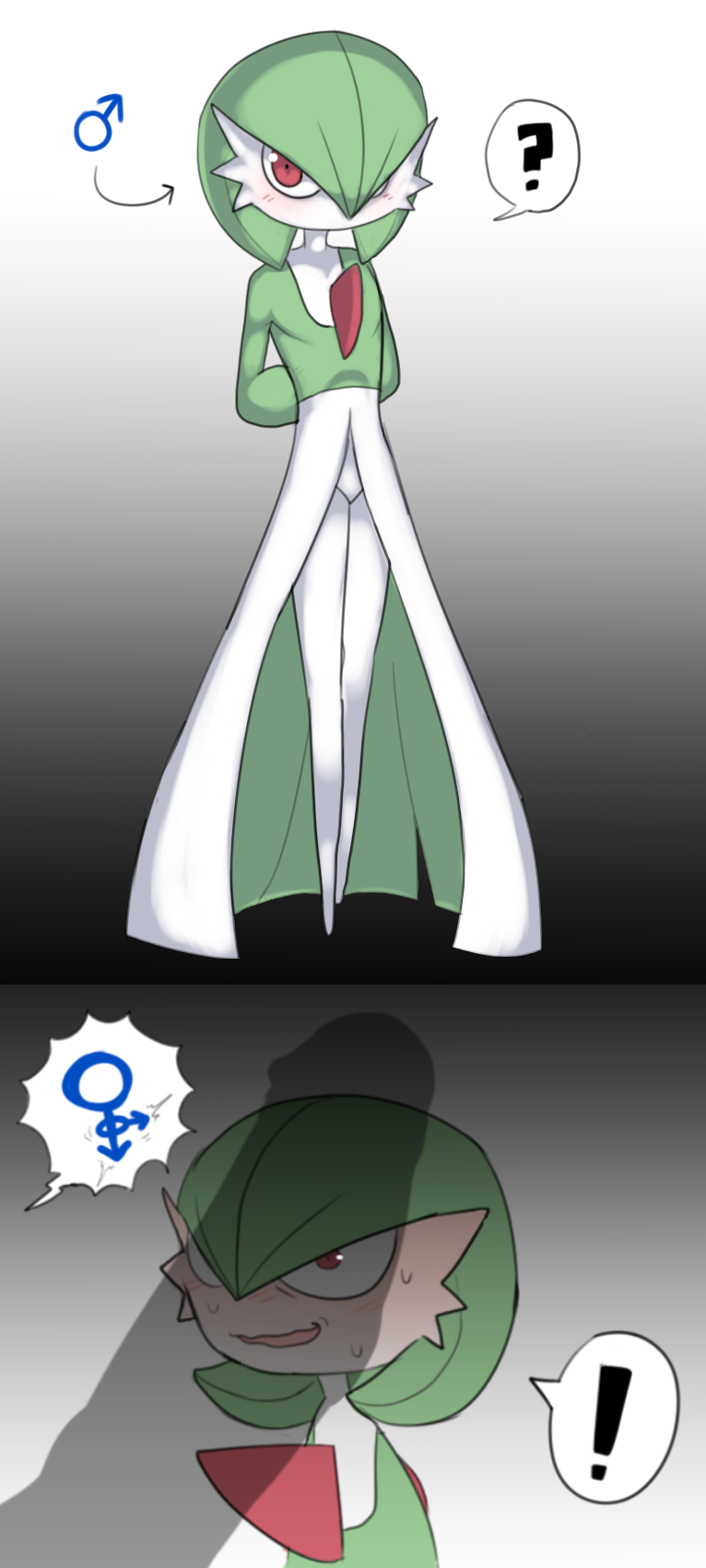 2boys blush femboy femboy_focus gardevoir gay imminent_sex male_gardevoir male_only pokemon pokemon_(species) pokemon_rse rcsebud tagme