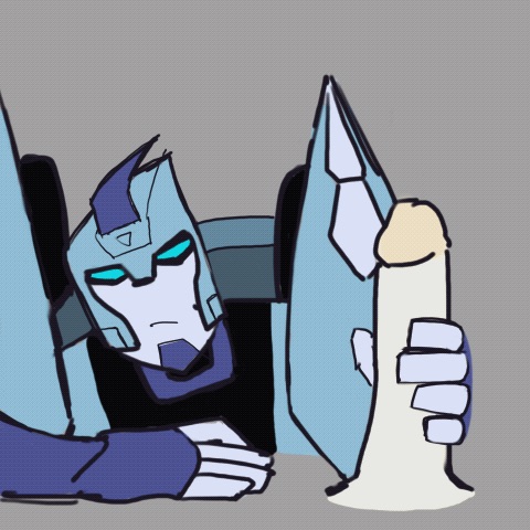 animated annoyed blue_eyes blue_skin blurr blurr_(transformers) canon_x_oc cybertronian dick disembodied_penis gay gay_handjob hand_on_penis handjob humanoid humanoid_genitalia humanoid_penis indifferannoyed_expression indifferent jacking_off_another jacking_off_partner kayak kayak_(transformers) original_character robot robot_humanoid robots stroking_penis transformers transformers_animated white_penis