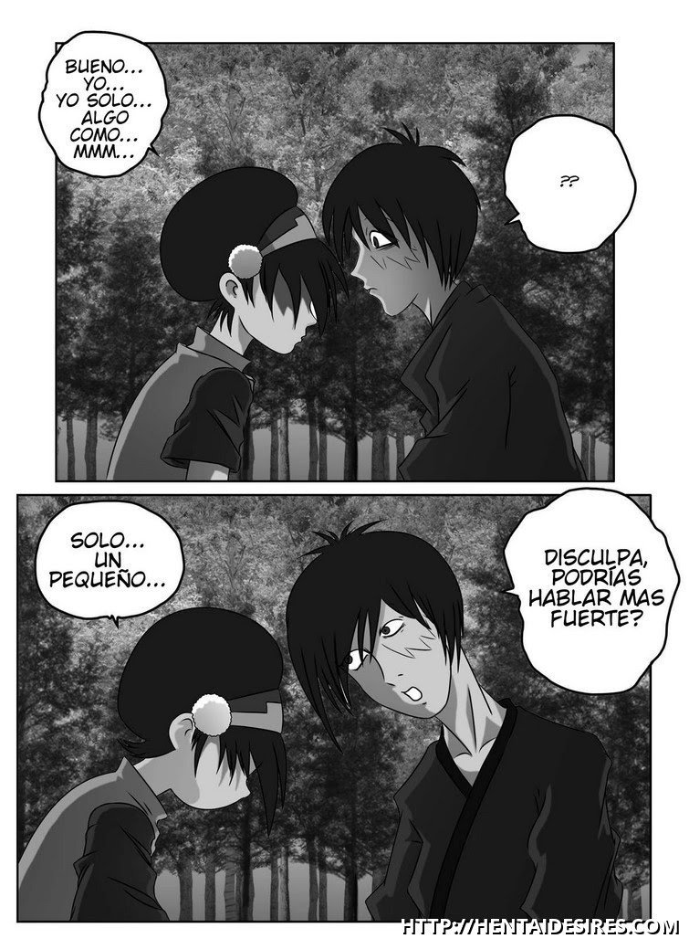 1boy avatar_the_last_airbender bleedor clothing comic hda spanish_text straight straight_hair tagme toph_bei_fong translation_request zuko