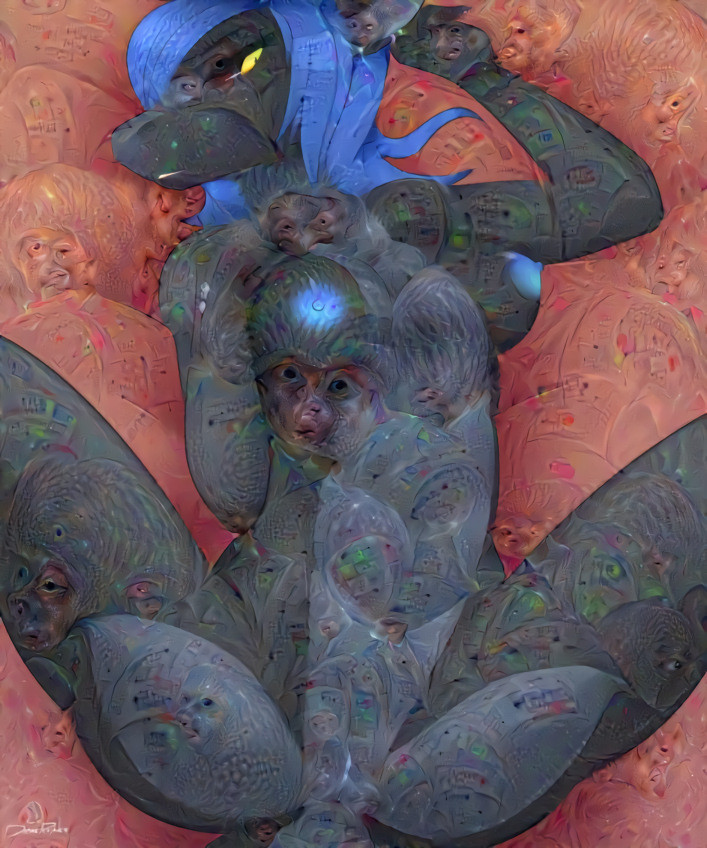 black_sclera black_skin blue_nipples breasts deepdream drakeraynier female looking_at_viewer on_back psychedelic scalie solo spread_legs spreading tyrii_ta'lana yellow_eyes