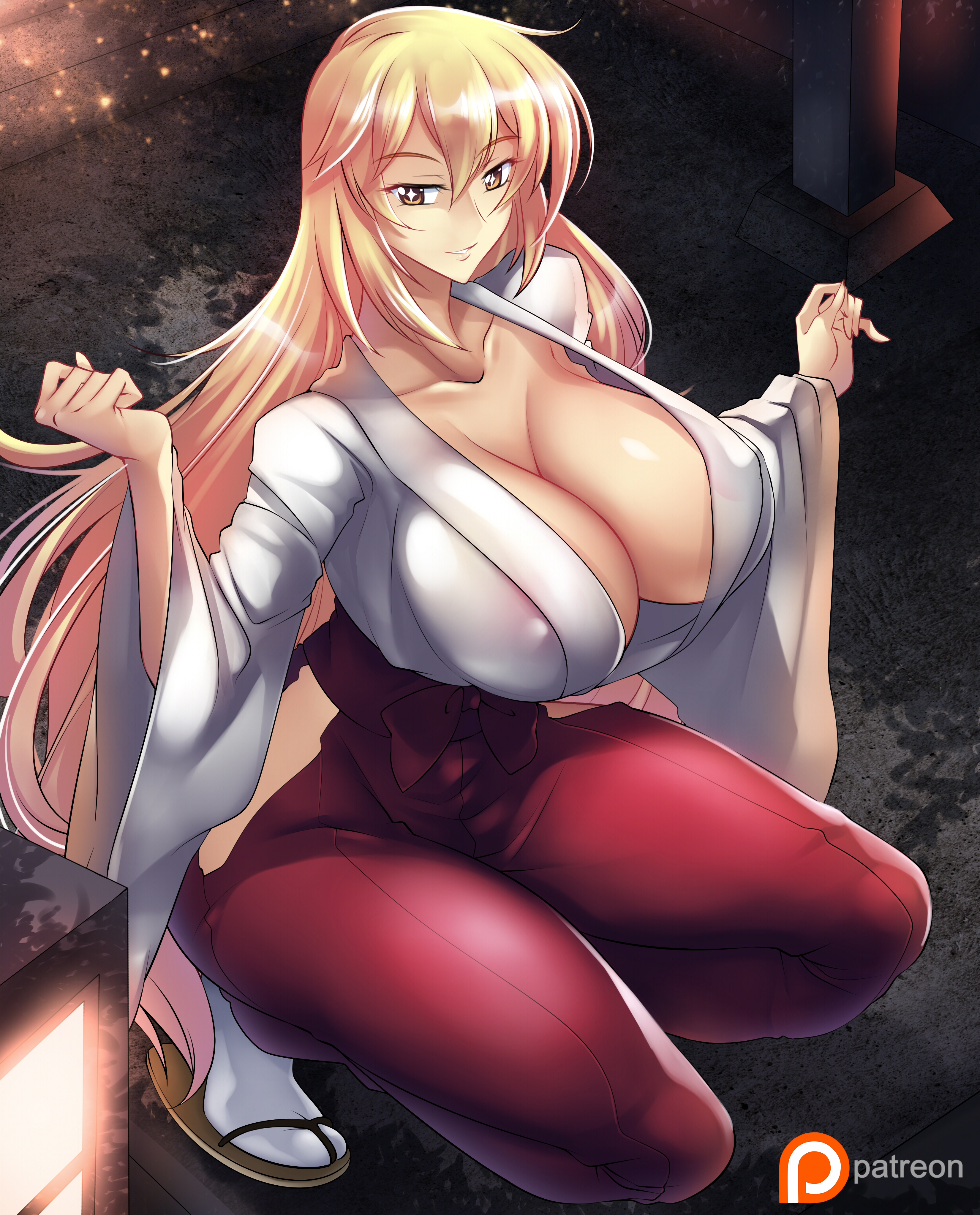 1girls, 2020, big breasts, blonde hair, breasts, brown eyes, female, female only, haganef, long hair, shokuhou misaki, smile, solo, solo focus, sparkling eyes, tagme, to aru kagaku no railgun, to aru majutsu no index
