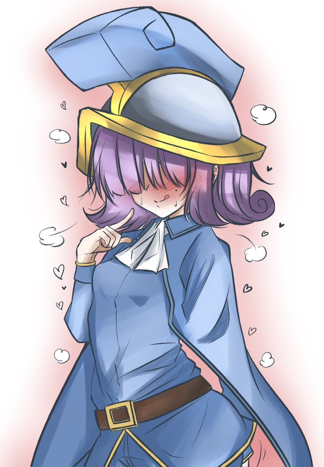 1girls, blush, clash (series), clash royale, clothed, female, haruse cr, supercell, sweat, sweatdrop, three musketeers (clash royale)