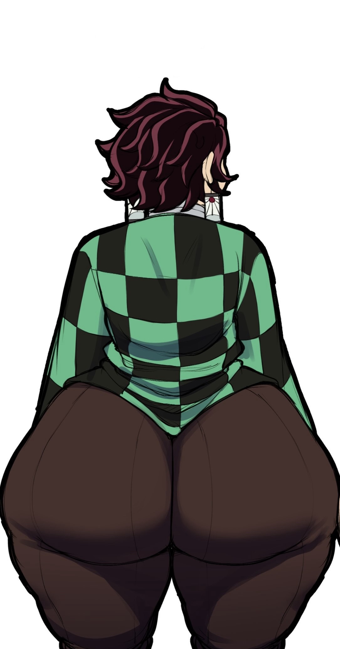 1boy, 1femboy, ass, ass focus, big ass, big butt, blackwhiplash, bubble butt, demon slayer, dumptruck ass, enormous ass, fat ass, femboy, feminine, feminine male, gay, gigantic ass, girly, huge ass, huge ass (male), huge thighs, hyper, hyper ass, kamado tanjirou, large ass, male, male only, round ass, thick, thick ass, thick thighs, thighs, voluptuous, voluptuous body, voluptuous femboy, voluptuous male