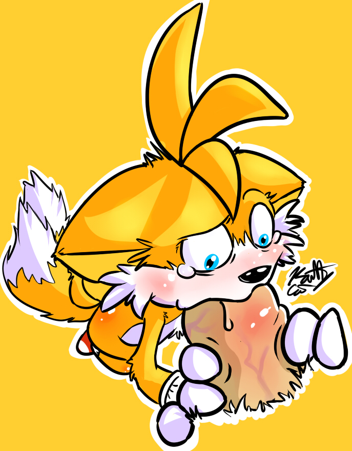 anthro blush canine deep_blowjob fellatio fox fur kaittycat male male_only mammal multiple_males nude oral oral_sex penis sega solo_focus sonic_(series) sonic_team sonic_the_hedgehog_(series) sonic_the_hedgehog_2 struggling struggling_to_fit tail tails yaoi