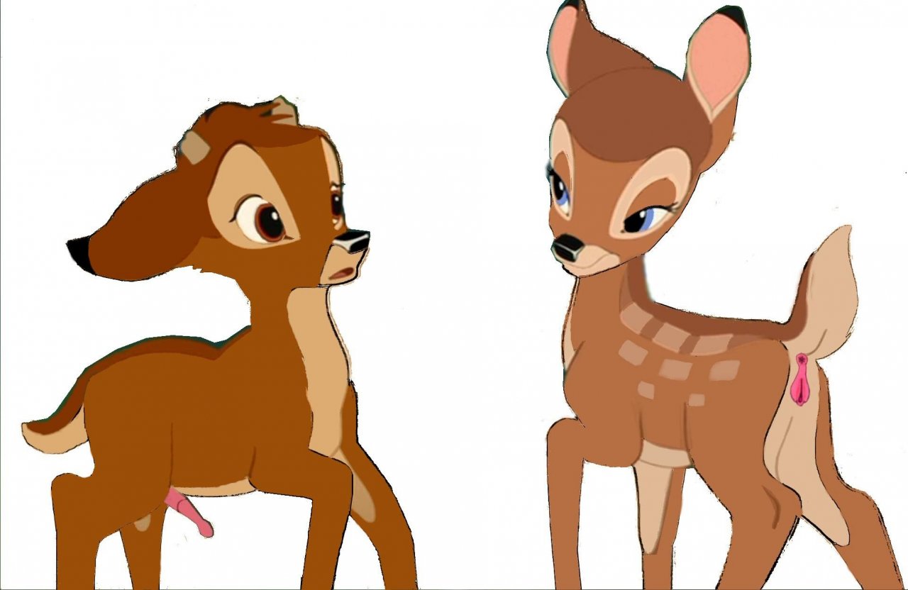 anus bambi_(character) bambi_(film) cub disney faline feral penis pussy tagme testicles