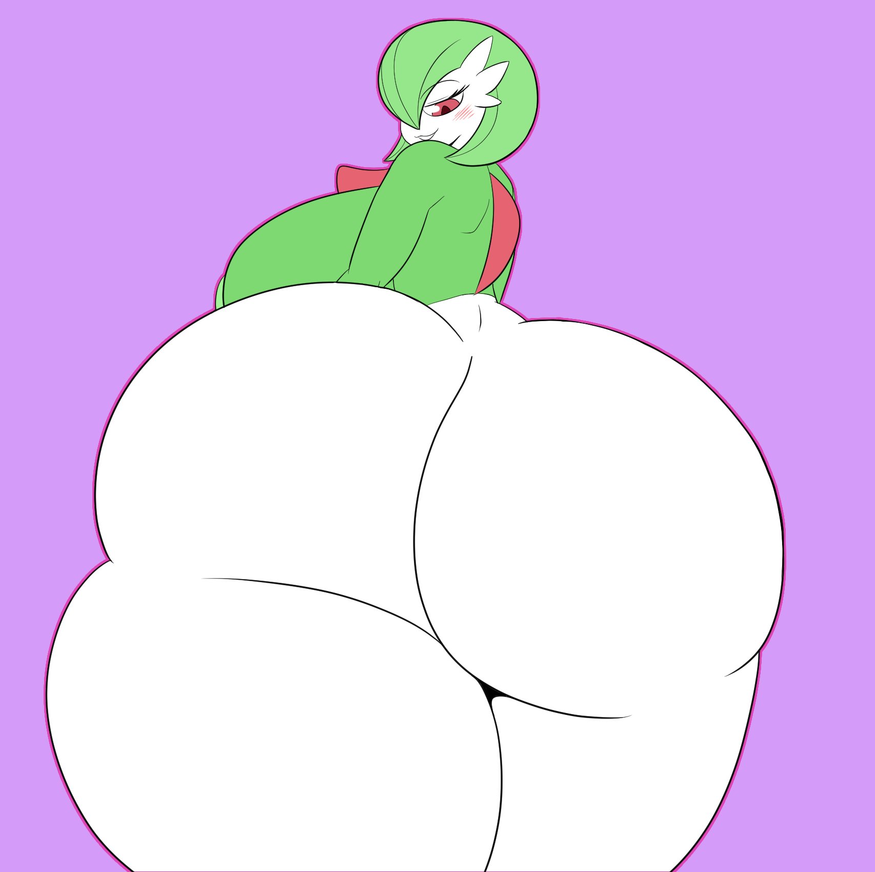 1girls, anthro, ass, big ass, big breasts, breasts, bubble ass, bubble butt, female, gardevoir, green skin, huge ass, huge breasts, huge thighs, humanoid, large ass, large breasts, massive ass, mechspazer, nintendo, pokemon, pokemon (species), pokemon rse, red eyes, seductive, seductive look, thick thighs, voluptuous, white skin