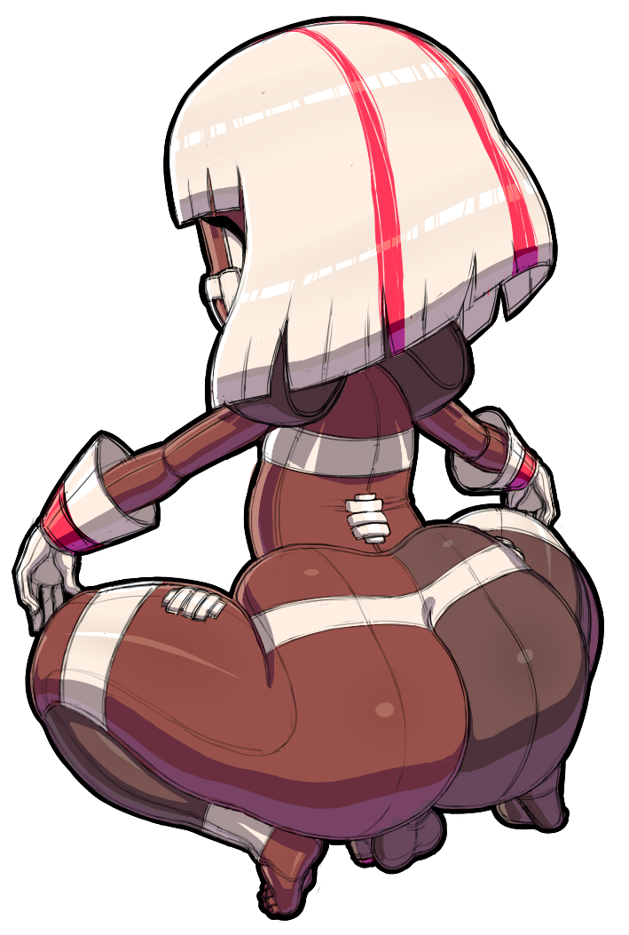 1boy animate_inanimate ass ball balls big_ass big_butt blonde_hair brown_body brown_skin clothing crossdressing crouching dark-skinned_femboy dark-skinned_male dark_skin doll feet femboy flaccid football_(ball) foreskin genitals girly gloves hair handwear huge_ass huge_butt humanoid humanoid_genitalia humanoid_penis looking_back male male_focus nude penis pigskin retracted_foreskin short_hair shortstack shortstack_femboy simple_background small_penis solo teapot_(body_type) thick_thighs trap uncut wide_hips zeeman