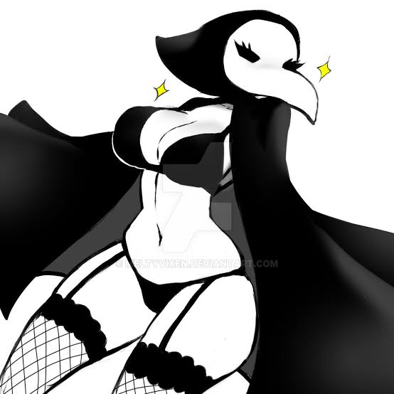 1girls 2d anthro anthrofied ass belly belly_button big_ass big_breasts big_butt black_bra black_eyes black_panties black_sclera bra breasts busty butt cape cleavage cloak clothed clothes clothing curvaceous curvy curvy_female curvy_figure empty_eyes english_text eyelashes female female_focus female_only fishnets flashing flirting front_view genderswap hips hood huge_ass huge_breasts huge_butt humanoid ingrid_the_plague_doctor large_ass large_breasts large_butt looking_at_viewer mask masked mouthless navel no_mouth original original_character panties plague_doctor pose posing seductive seductive_eyes seductive_look simple_background skindentation solo solo_female solo_focus sparkles standing tagme text thick thick_ass thick_thighs thighs underwear voluptuous watermark white_background white_skin wide_hips