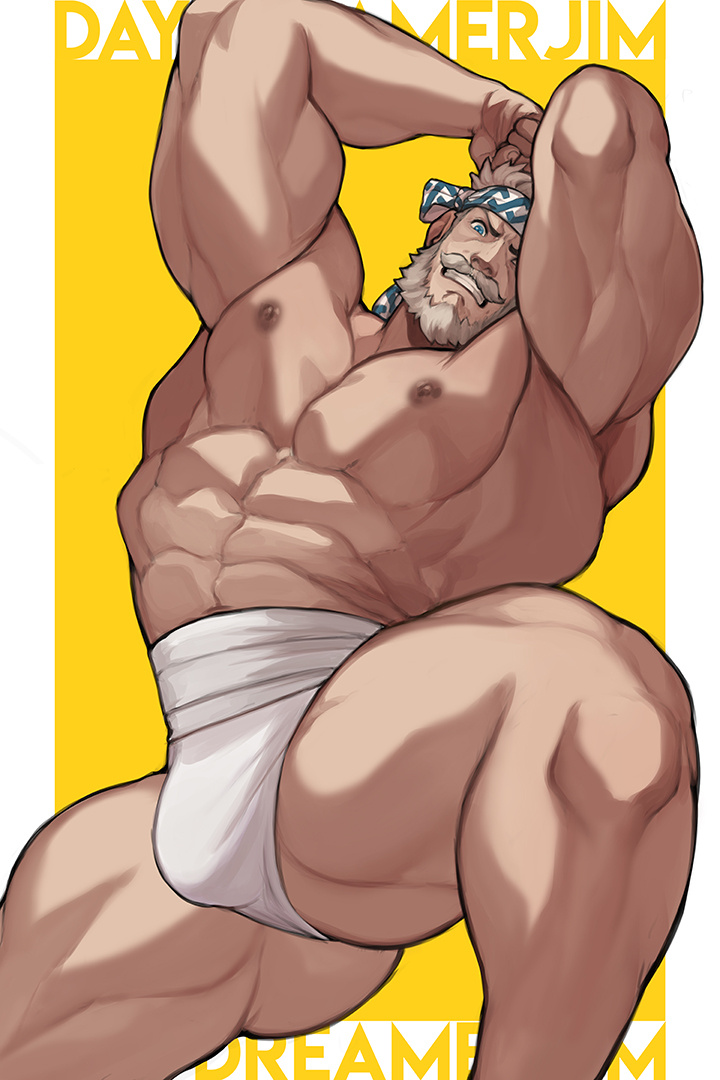 bara daydreamerjim granblue_fantasy male_only muscular_male solo_male soriz