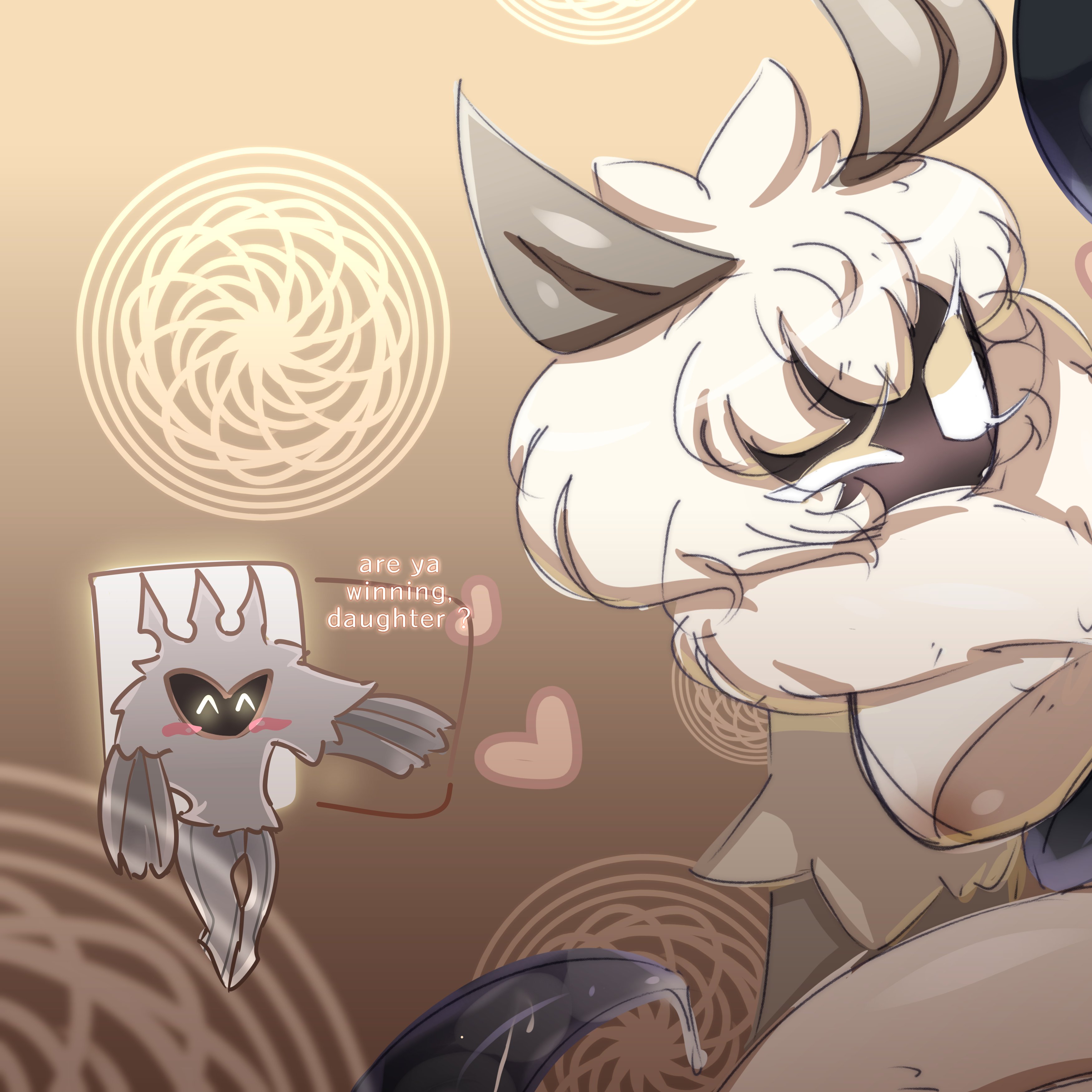 are ya winning son, big breasts, breasts, english text, eyebrowless, female, hollow knight, meme, miilkchan, no artist signature, pussy, radiance (hollow knight), solid eyes, tentacle, text, vaginal penetration