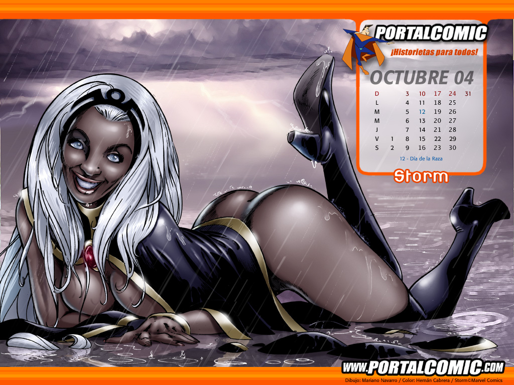 1girls ass blue_eyes breasts dark-skinned_female dark_skin female female_only long_hair mariano_navarro marvel marvel_comics ororo_munroe smile solo storm_(x-men) straight_hair tagme tiara topless white_hair x-men