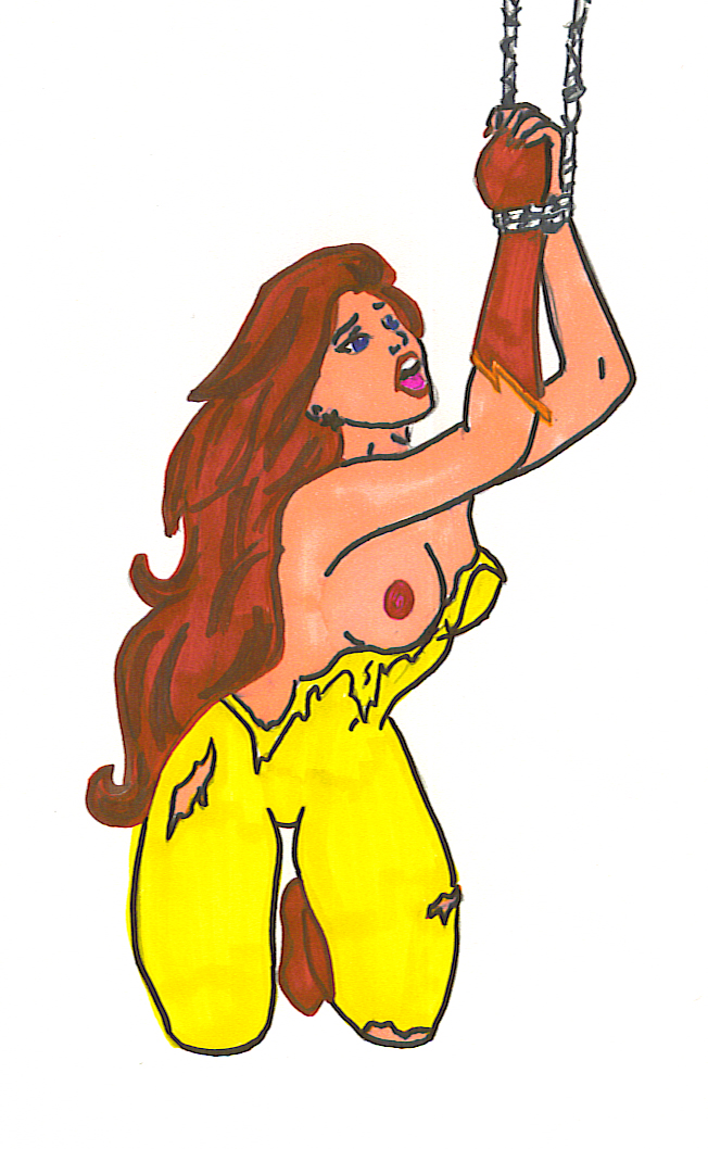 1girls angelica_jones avengers bound female female_only firestar_(marvel) firestar_(spider-man) marvel solo straight_hair tagme