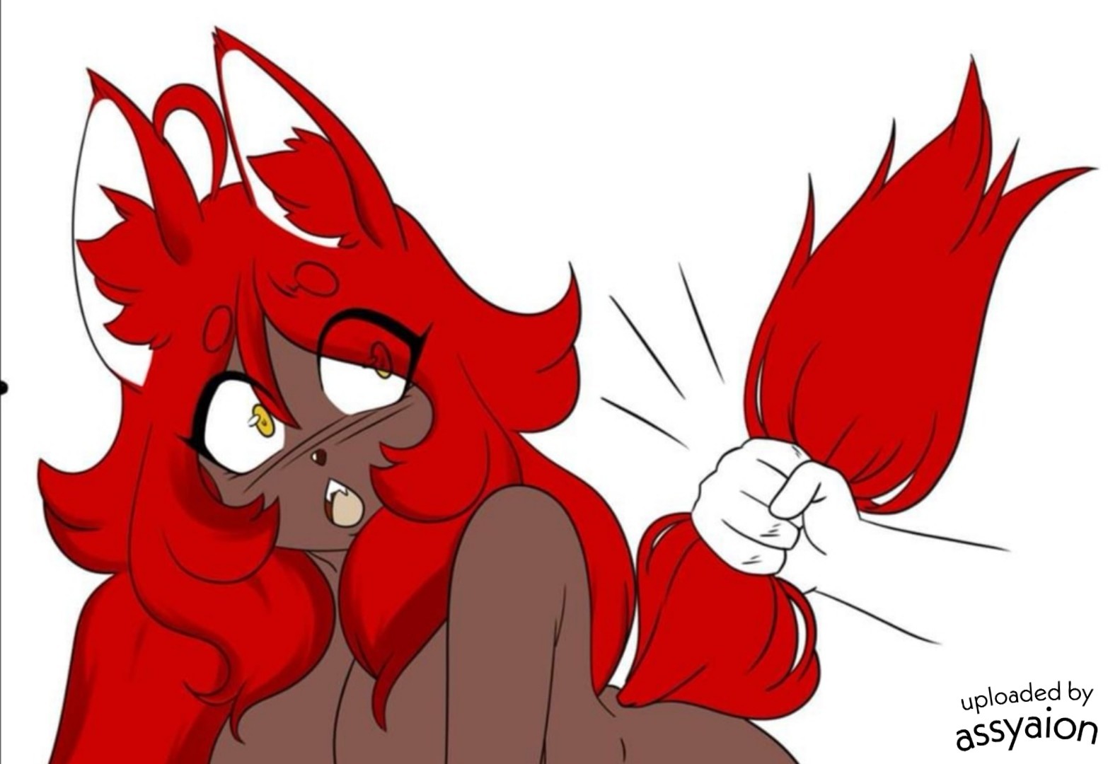 1girls, animal humanoid, breasts, female, fox, fox ears, fox girl, fox tail, fur, monster girl, tagme, tail, tail grab, terraria, zeradias, zoologist (terraria)