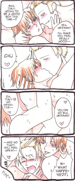 anal anal_penetration axis_powers_hetalia blush feliciano_vargas gay germany_(hetalia) hug italy_(hetalia) kissing ludwig_weillschmidt nude penetration sex surprise_buttsex sweat tongue_out yaoi