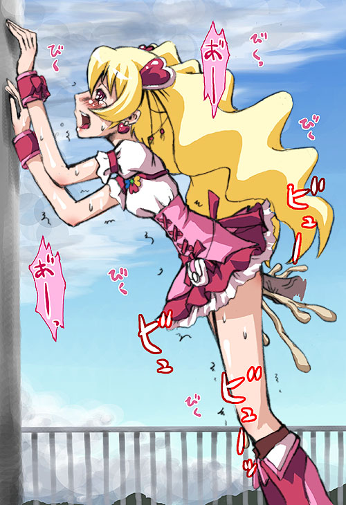 clothed_sex clothing cum cure_peach disembodied_penis dress fresh_pretty_cure magical_girl momozono_love pretty_cure tagme takahagi_kemono uncensored