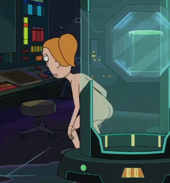 1girls accurate_art_style ass bodyswap casual_nudity completely_nude completely_nude_female female female_focus female_only medium_ass naked nude nude_female official_art official_style rick_and_morty screencap screenshot show_accurate solo solo_female summer_smith