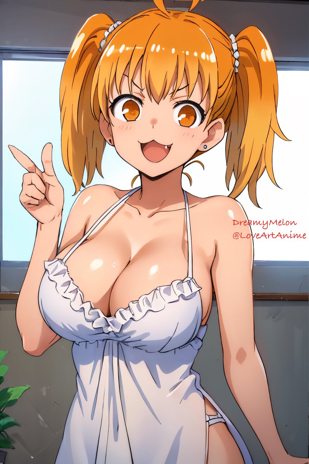 :3, 1girls, ai generated, clothed, clothing, female, looking at viewer, loveartanime, please don't bully me, nagatoro, solo, solo female, yoshi (nagatoro)