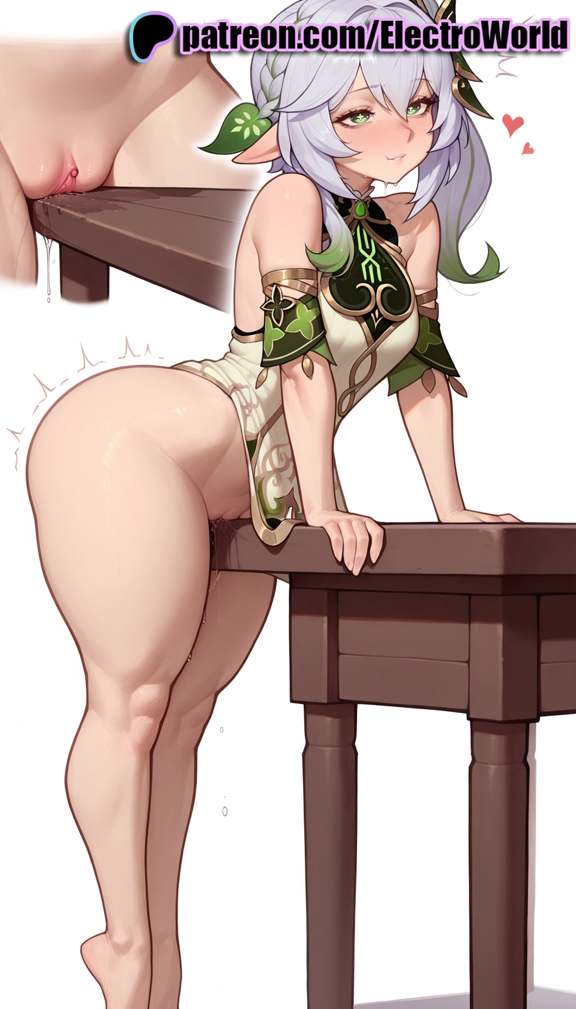 1girls, 2025, ai generated, artist name, ass, barefoot, blush, breasts, bust, chest, clitoral hood, crotch rub, electroworld, elf, exposed pussy, female, fucking, genshin impact, green eyes, heart, hi res, high quality, high resolution, highres, intercourse, juicy pussy, long hair, love making, masturbation, motion lines, multiple views, nahida (genshin impact), patreon, patreon username, penetration, pointy ears, pussy, pussy juice, sex, sexual intercourse, stable diffusion, tight pussy, trembling, uncensored, vagina, vaginal penetration, watermark