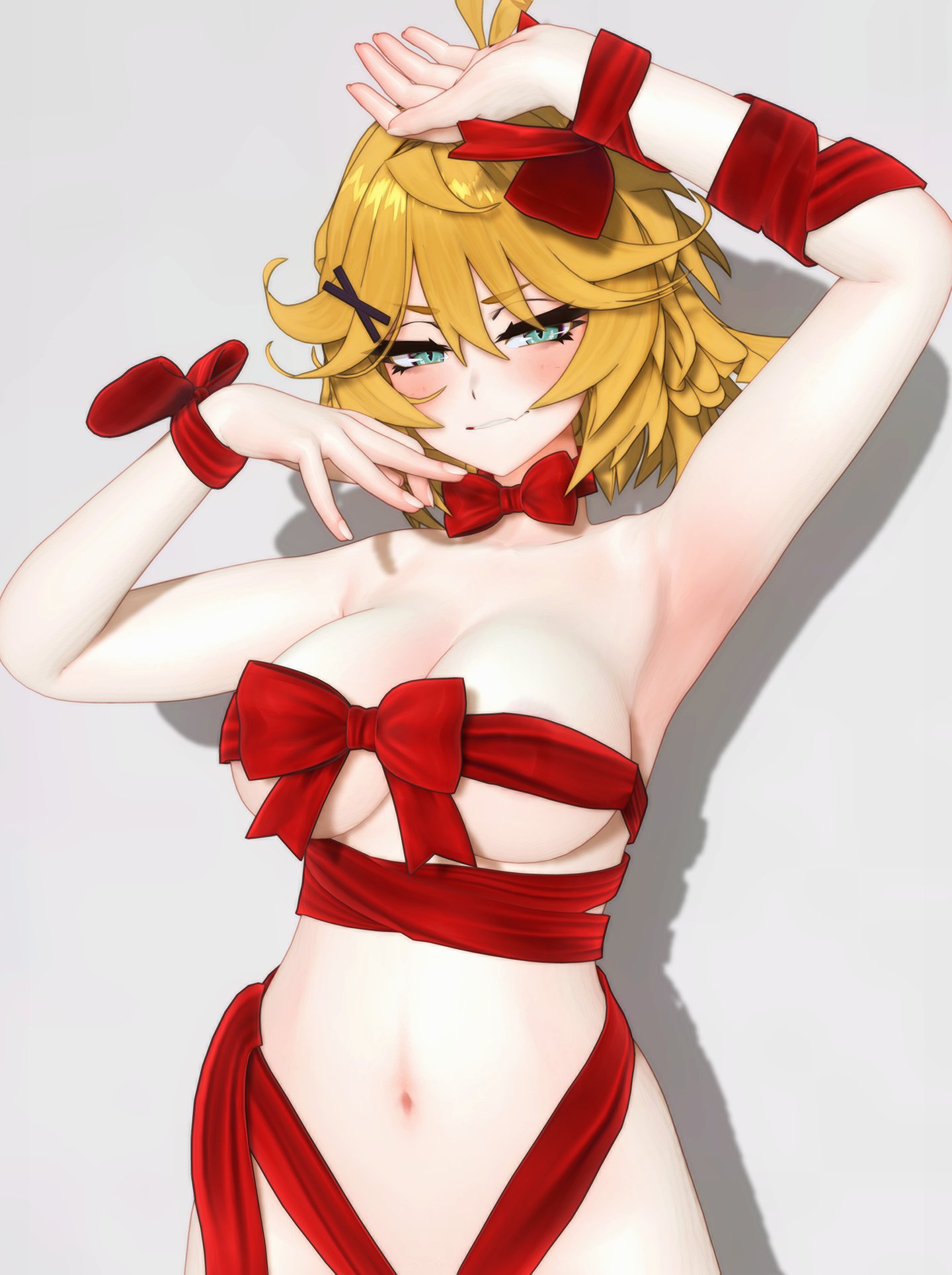 1girls, 2025, 3d, bondage, cm3d2, custom maid 3d 2, dokibird, dokibird (vtuber), indie virtual youtuber, loshi, pinup, ribbon, ribbon only, tagme, virtual youtuber, vtuber
