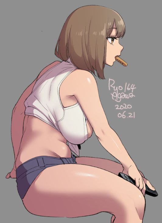 1girls, big breasts, breasts, chubby, female, female only, large breasts, ryo agawa, solo