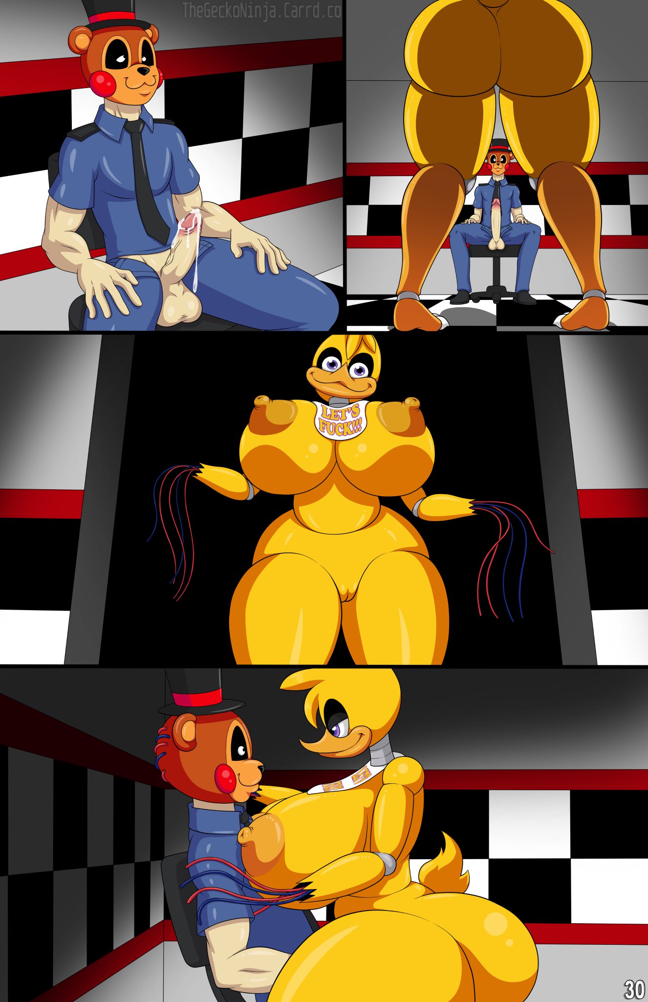 1boy, 1boy1girl, 1girls, animatronic, animatronic female, ass, avian, avian humanoid, big ass, big breasts, big thighs, breasts, bust, busty, chest, chica (fnaf), chicken, chicken girl, chicken humanoid, curvaceous, curvy, curvy figure, digital media (artwork), female, five nights at freddy's, five nights at freddy's 2, freddy mask (fnaf), hips, hourglass figure, huge ass, huge breasts, huge thighs, human, humanoid, large ass, large breasts, large thighs, legs, light skin, light-skinned female, male, male/female, mature, mature female, nightguard, robot, robot girl, scottgames, security guard, slim waist, straight, thegeckodemon, thegeckoninja, thick, thick hips, thick legs, thick thighs, thighs, voluptuous, waist, wide hips, wide thighs, withered chica, yellow body, yellow skin, yellow-skinned female
