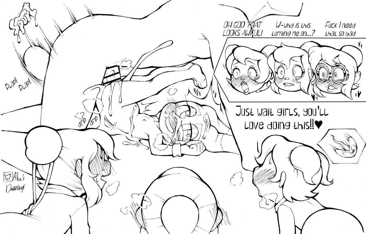 1boy, 4girls, abesdrawings, age difference, alvin and the chipmunks, anthro, anthro penetrated, brittany miller, censor bar, censored, cream the rabbit, crossover, cub, cum, cum in pussy, eleanor miller, female on human, human, human on anthro, impregnation, jeanette miller, lagomorph, male on anthro, mammal, mobian (species), penis, rabbit, sega, sonic (series), sonic the hedgehog (series)