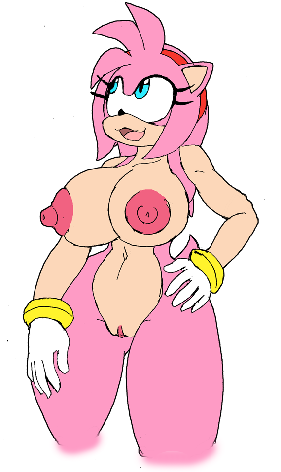 1girls amy_rose anthro bracelet clit_growth clitoris eulipotyphlan female female_only flat_colors fur furry furry_only genitals hedgehog jewelry mammal naked nipples nude pink_body pink_fur pussy sega solo solo_female sonic_(series) tail tryfag