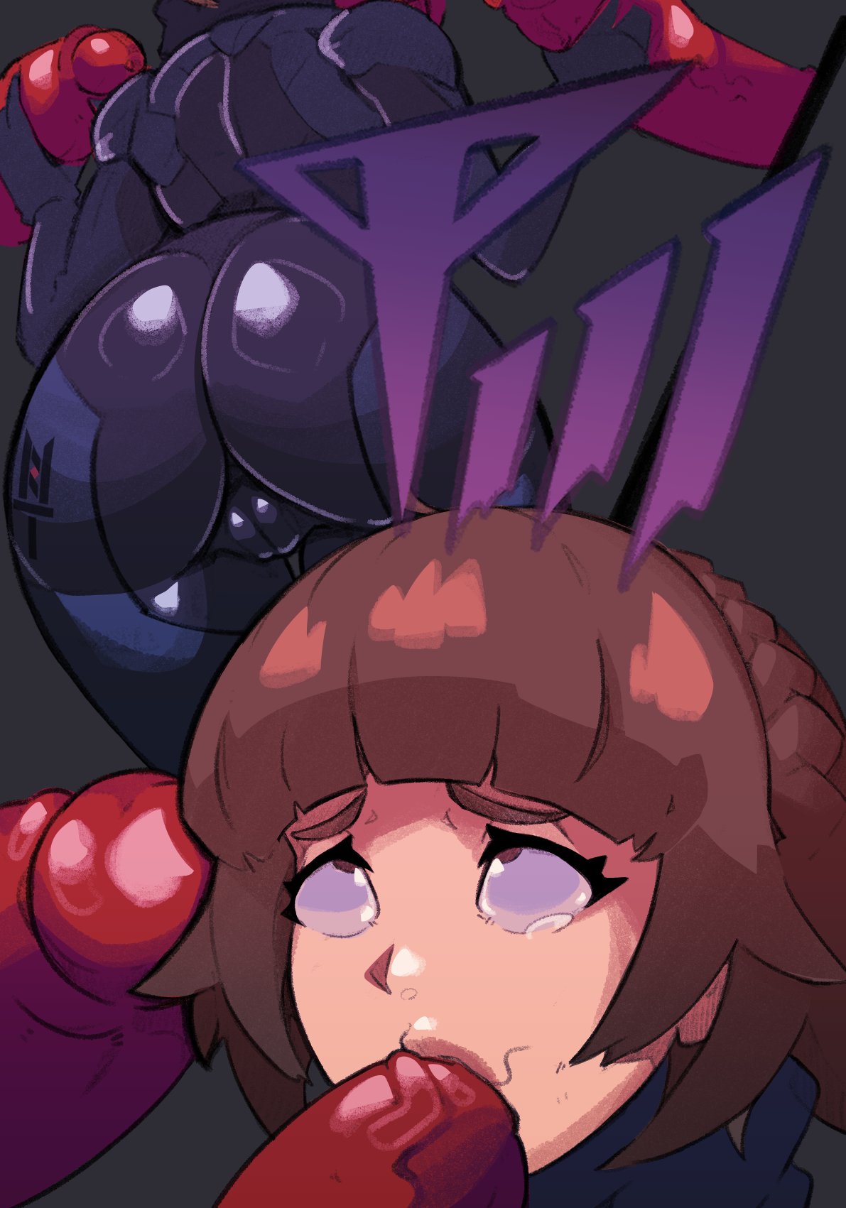 blowjob, fellatio, makoto niijima, mind control, multiple penises, ntazrael, persona, persona 5, phantom thief suit, rape, tagme