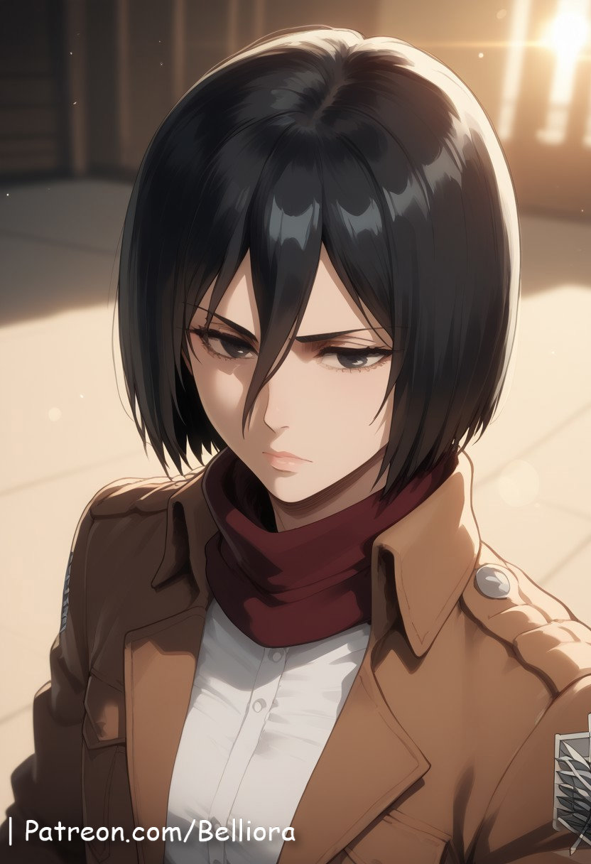 Mikasa Ackerman (Attack On Titan) Rule 34 Image