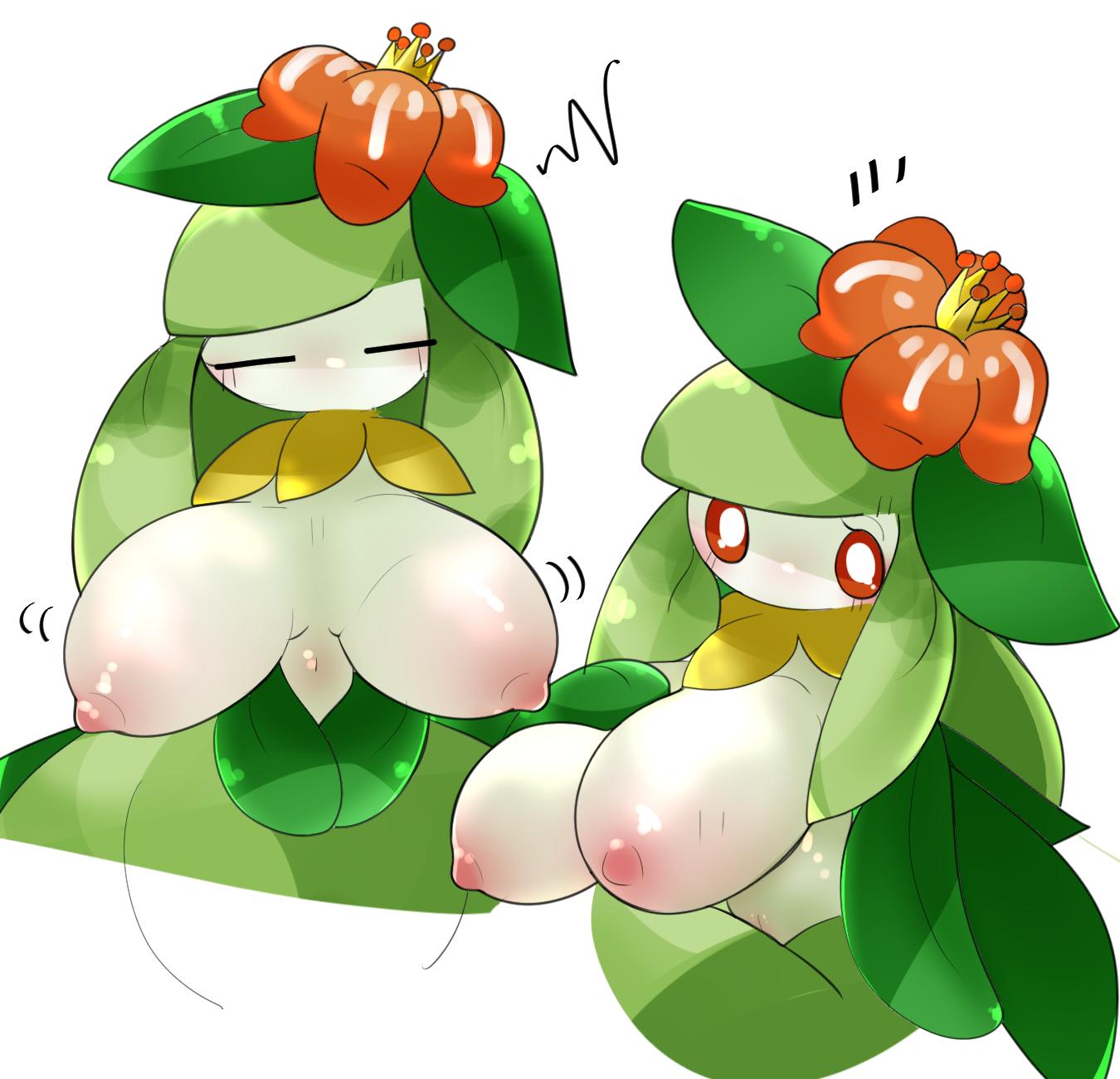 big_ass big_breasts ebi10000000000 humanoid lilligant looking_at_viewer nintendo pokemon