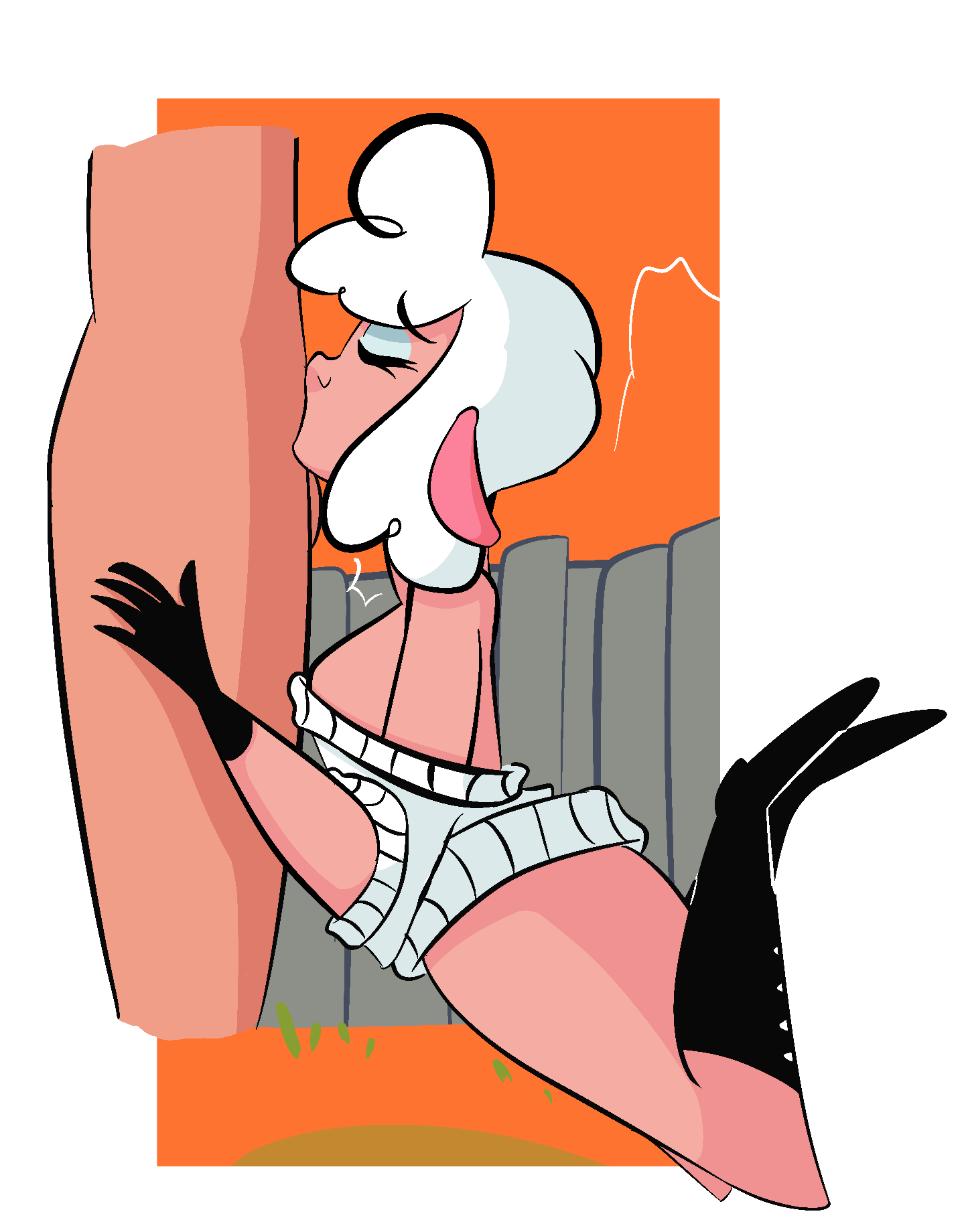 anthro beep_beep_i'm_a_sheep blowjob caprine faceless_male fellatio leggy_lamb neck_bulge sheep sheep_wrecked