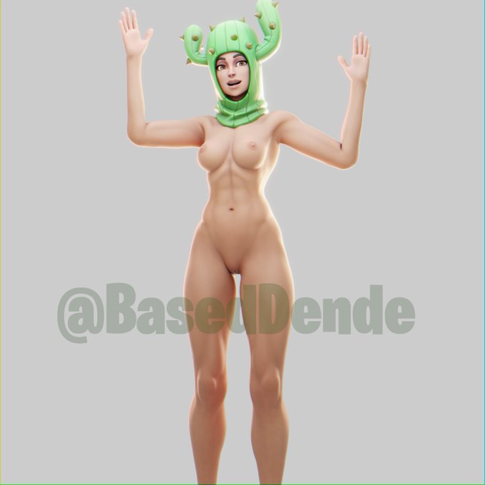 1girls 3d baseddende big_breasts breasts breasts_out cactus female fortnite nipples nude nude_female prickly_patroller(fortnite) pussy six_pack tagme vagina