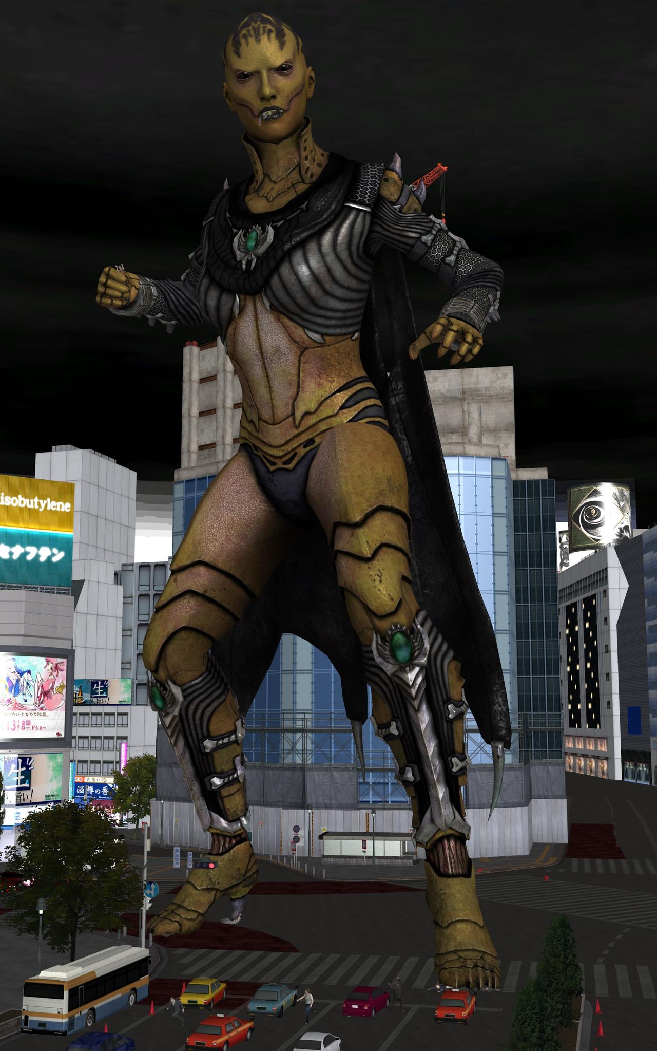 3d city d'vorah female female_pred giantess human humanoid insect mortal_kombat mortal_kombat_x vore