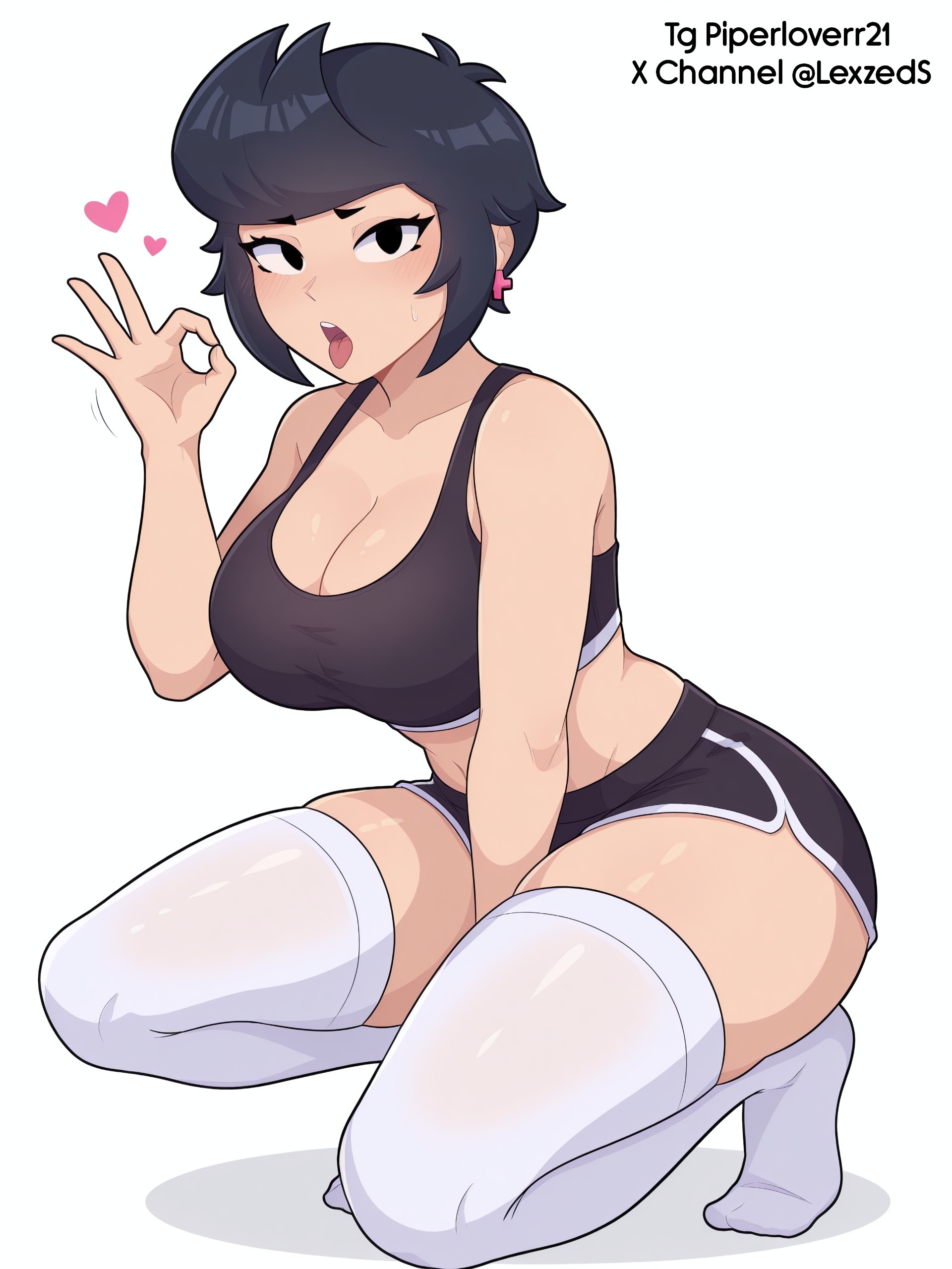 1girls, ai generated, bibi (brawl stars), brawl stars, breasts, looking at viewer, solo