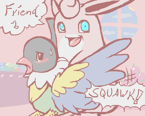 9_6 chatot male/ambiguous pokemon pokemon_mystery_dungeon wigglytuff