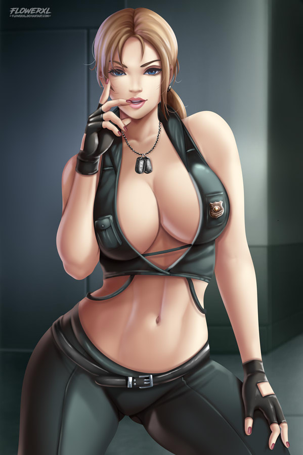 1girls, 2d, big breasts, blonde hair, breasts, busty, cleavage, female, female only, flowerxl, fully clothed, large breasts, long hair, mature female, midriff, milf, mortal kombat, mortal kombat (2011), navel, revealing clothes, sensual, smile, solo, solo female, solo focus, sonya blade